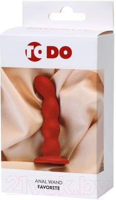 Пробка интимная ToyFa ToDo Favorite / 357018 (красный)