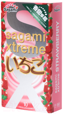 Презервативы Sagami Xtreme Strawberry №10 / 730/1