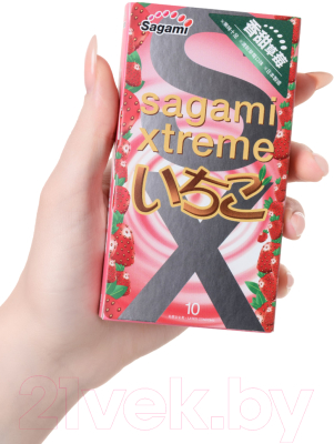 Презервативы Sagami Xtreme Strawberry №10 / 730/1