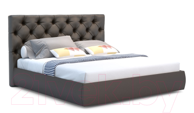 Полуторная кровать Sofos Бетти с ПМ 140x200 (Marvel Pearl Stone)