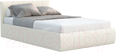 Полуторная кровать Sofos Верона тип A с ПМ 140x200 (Teos Milk)