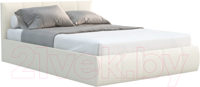 Двуспальная кровать Sofos Верона тип A с ПМ 160x200 (Teos Milk)