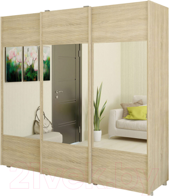 

Шкаф Лером, Фасады МДФ с зеркалом КП-332-СН