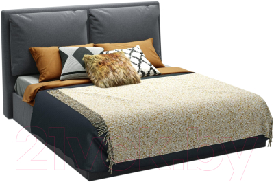Двуспальная кровать Sofos Эмилия тип A с ПМ 160x200 (Atlanta Grafit)