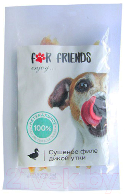 Лакомство для собак For Friends Сушеное филе дикой утки / TUZ648 (50г)