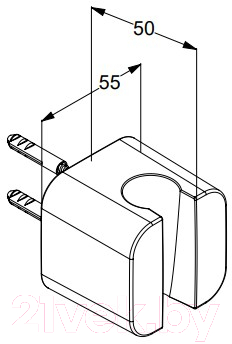 Подключение для душевого шланга Kludi 6555105-00