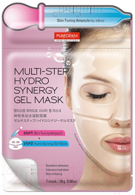 

Маска для лица гидрогелевая Purederm, Multi Step Hydro Synergy Gel Mask