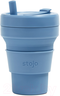 

Стакан с трубочкой Stojo, Сталь / S2-STE-C