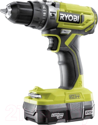 

Аккумуляторная дрель-шуруповерт Ryobi, R18DD2-120G
