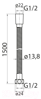 Душевой держатель Cezares CZR-U-FMDC-150-03/24