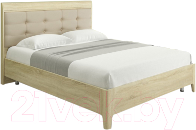 

Двуспальная кровать Лером, Камелия КР-2074-СН 180x200