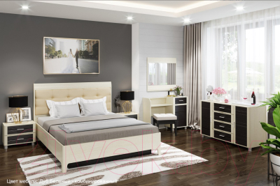 

Полуторная кровать Лером, Камелия КР-1071-БД-К 120x200