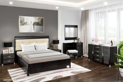 

Полуторная кровать Лером, Камелия КР-1071-ВЕ 120x200