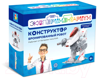 

Конструктор 1Toy, Экспериментариум. Бронированный робот / Т17496