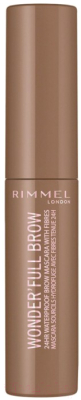 

Тушь для бровей Rimmel, Блонд (бежевый), Wonder'full Brow тон 001