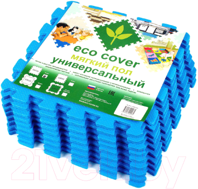 Коврик-пазл Eco Cover 33x33 / 33МП (синий)