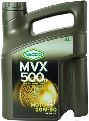 Моторное масло Yacco MVX 500 TS 4T 20W50 (4л)