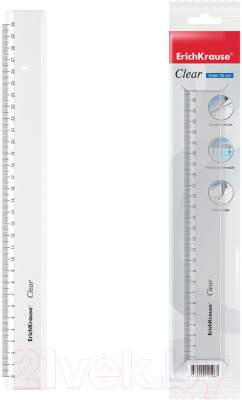 

Линейка Erich Krause, Clear / 39076