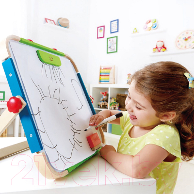 Мольберт детский Hape Для рисования / E1009_HP