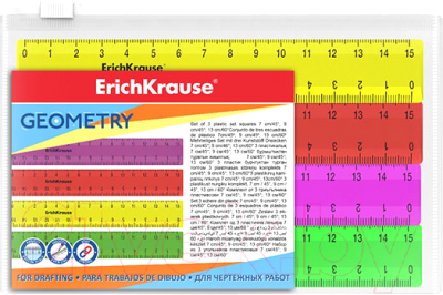 Линейка Erich Krause Neon Solid / 50573 (4шт)