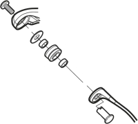 Ролик лесоукладывателя Shimano Line Roller Set / PK0360 - 