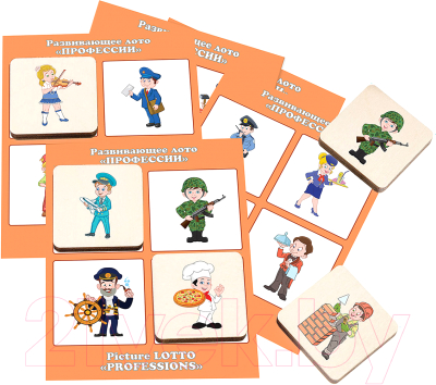 

Развивающая игра Анданте, Лото. Профессии / RDI-D539а