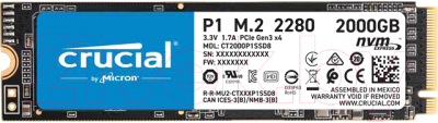 SSD диск Crucial P1 2TB (CT2000P1SSD8)