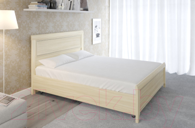 Двуспальная кровать Лером Карина КР-2024-АС 180x200 (ясень асахи)