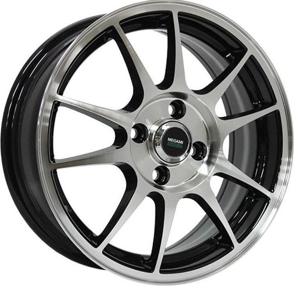 Литой диск Megami MGM-5 14x6" 4x100мм DIA 73.1мм ET 35мм BKF