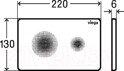 Кнопка для инсталляции Viega Prevista Visign 774356
