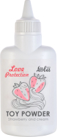 Пудра для интимных игрушек Lola Games Love Protection клубника со сливками 107685 / 1820-01Lola (30г) - 