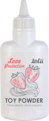 Изображение товара Пудра для интимных игрушек Lola Games Love Protection клубника со сливками 107685 / 1820-01Lola (30г)