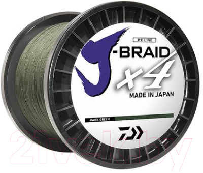 

Леска плетеная Daiwa, Зеленый, J-Braid X4 0.17мм 270м / 12741-117RU