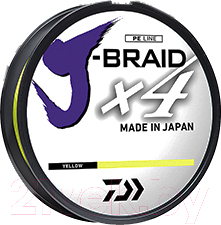 

Леска плетеная Daiwa, Желтый, J-Braid Grand X4 0.19мм 270м / 12740-119RU
