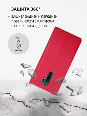 Чехол-книжка Volare Rosso Book Case Series для Redmi 9 (красный)