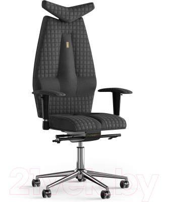 Кресло офисное Kulik System Jet Desing азур (черный с подголовником)