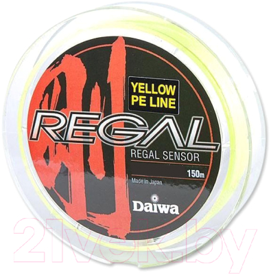 

Леска плетеная Daiwa, Желтый, Regal Sensor-Y 0.132мм 150м / 14629460