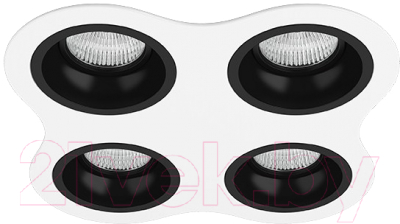 Комплект точечных светильников Lightstar Domino D64607070707