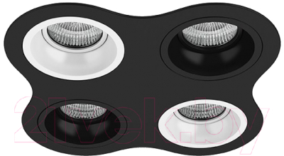 Комплект точечных светильников Lightstar Domino D64706070607