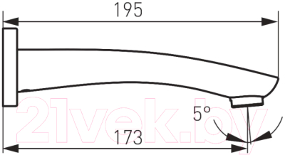 Излив Ferro WWP02