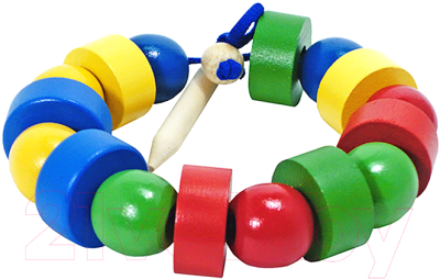 

Развивающая игрушка RNToys, Бусы геометрические цветные / Д-568