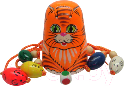 

Развивающая игрушка RNToys, Кошки-мышки. Рыжая кошка / Д-556