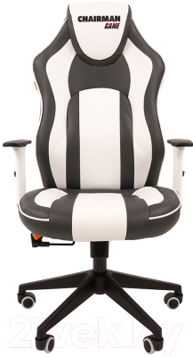 Кресло геймерское Chairman Game 23 (экопремиум серый/белый)