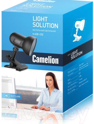 Настольная лампа Camelion Н-035 C02 / 7197 (черный)