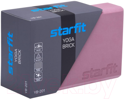 Блок для йоги Starfit YB-201 (пыльная роза)