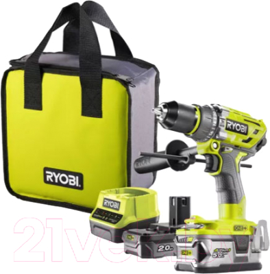 Аккумуляторная дрель-шуруповерт Ryobi R18PD7-252S (5133004391)