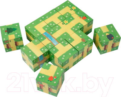 Развивающая игра Айрис-пресс Умные кубики.Контуры. 50 игр для развития интеллекта