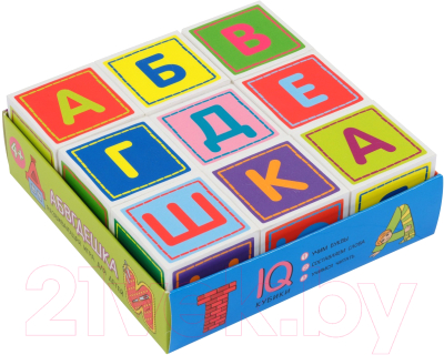 

Развивающая игра Айрис-пресс, Умные кубики в поддончике. Абвгдешка