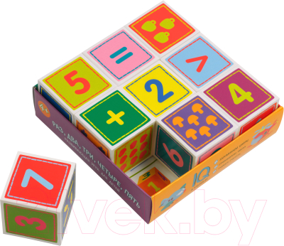 Развивающая игра Айрис-пресс Умные кубики в поддончике. Раз, два, три, четыре, пять