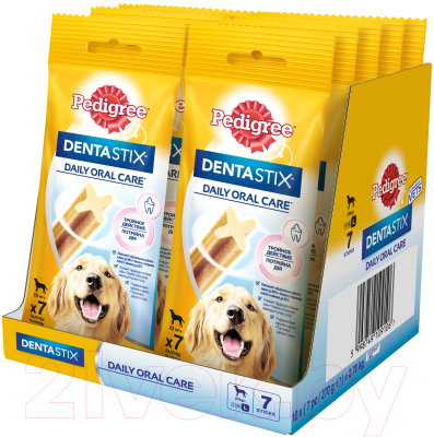 Лакомство для собак Pedigree DentaStix для собак крупных пород старше 4-х месяцев (270г)